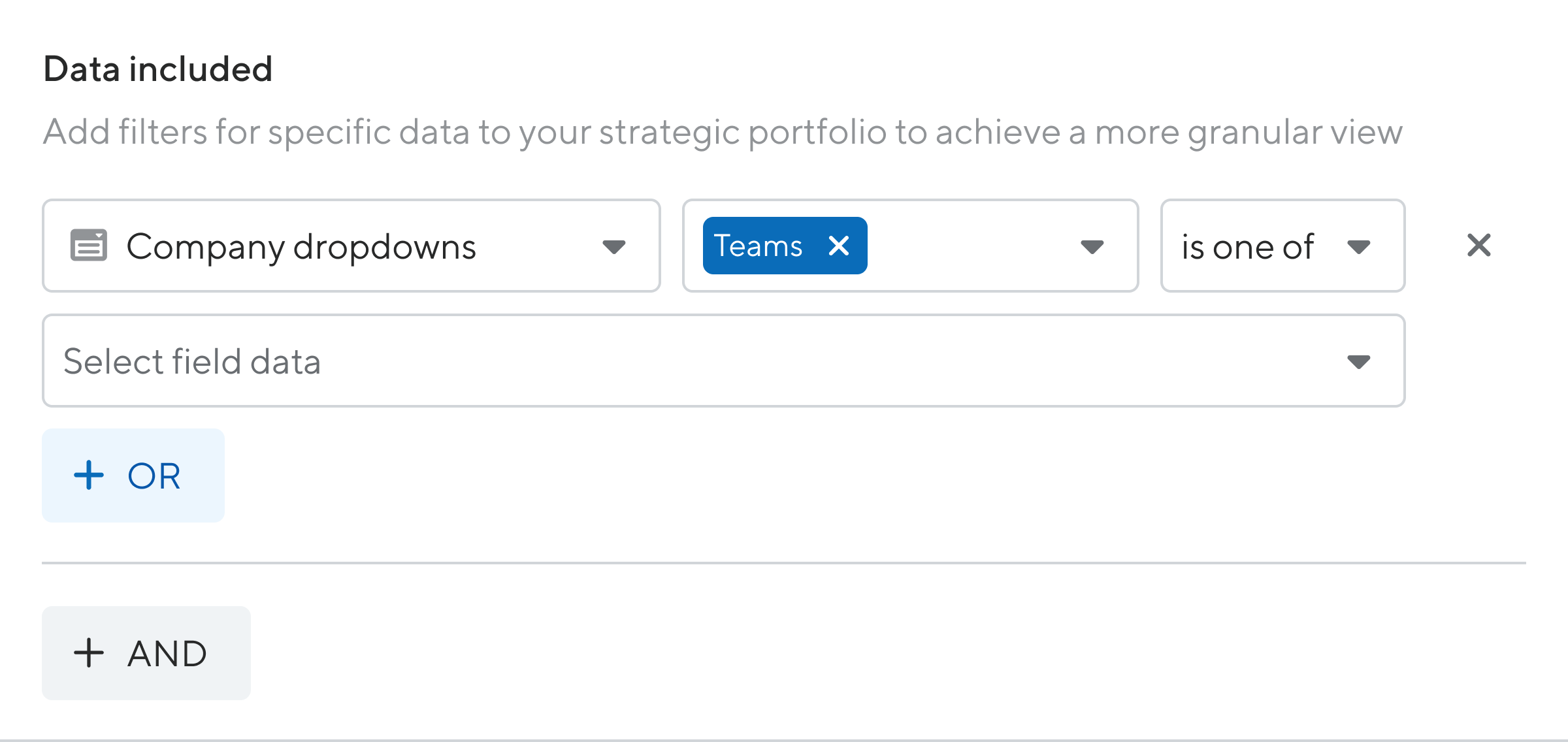 Strategic Portfolio Data Included Filter Strategic Portfolio Data Included Filter